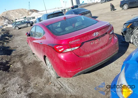 2016 Hyundai Elantra Limited z USA, uszkodzony, nr VIN KMHDH4AE6GU597536